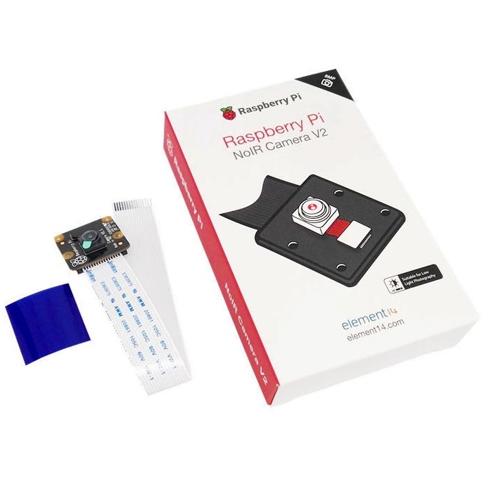 Камера инфракрасная Pi NoIR для Raspberry Pi 3 (оригинал, 8 МП, 1080P/720P, v2.1)