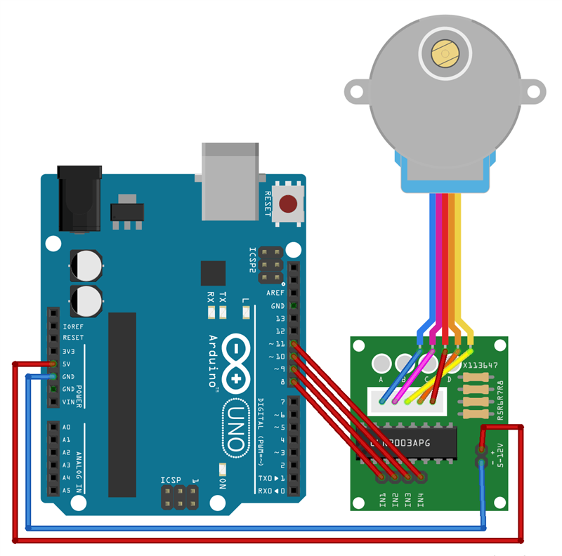 Вливаем первый скетч и... вуаля! Все работает!