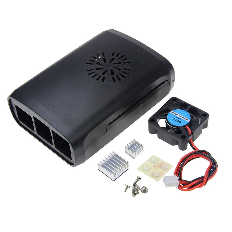 Корпус для Raspberry Pi 3 Model B с активным охлаждением (2 цвета)