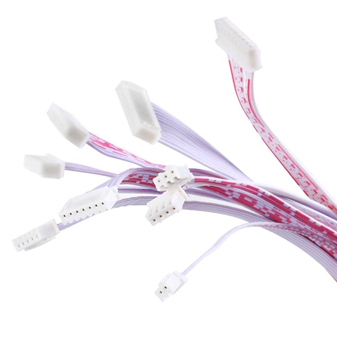 Шлейф плоский 26AWG с наконечниками JST 2.54 мм